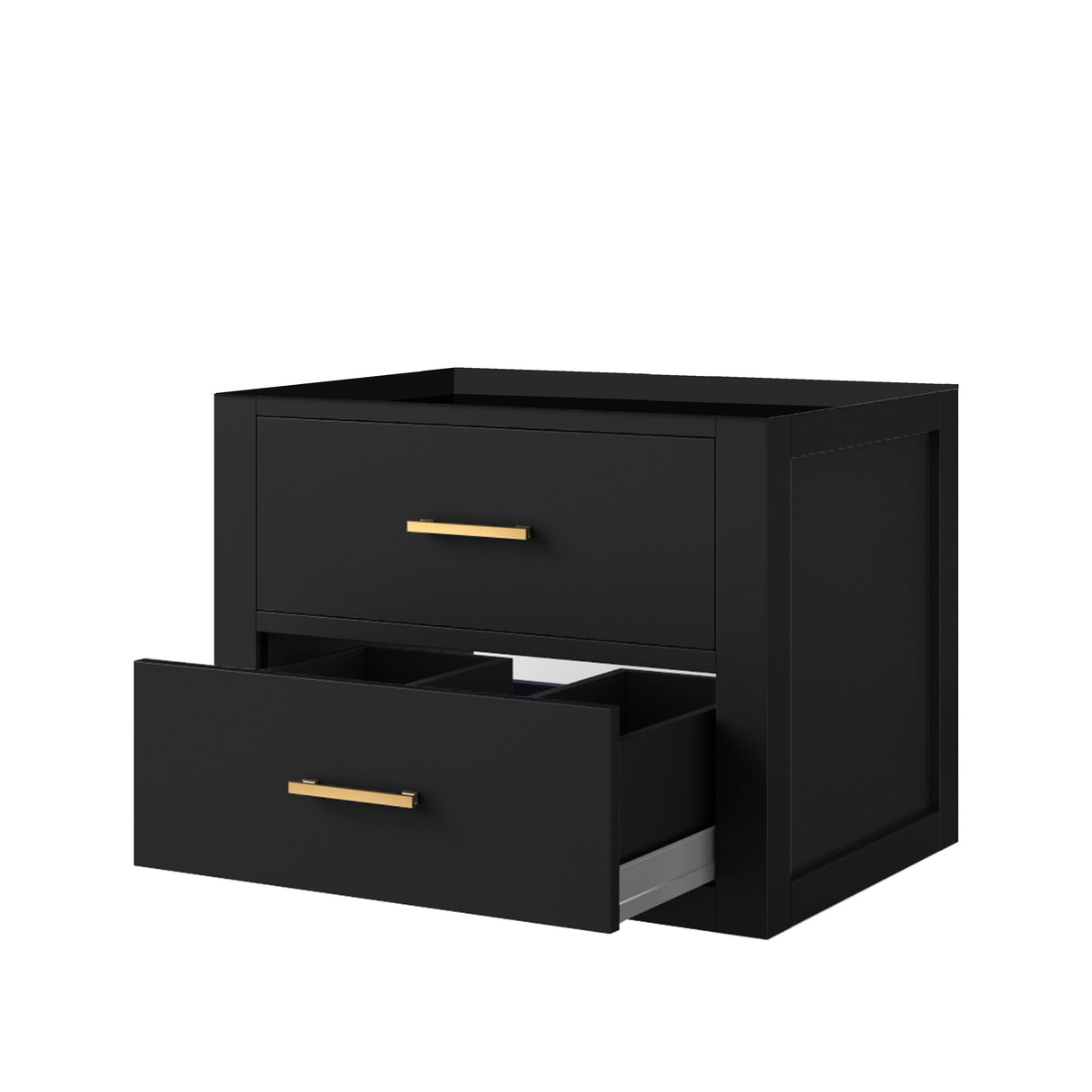 Castor 24 in W x 18 in D Black Single Bath Vanity