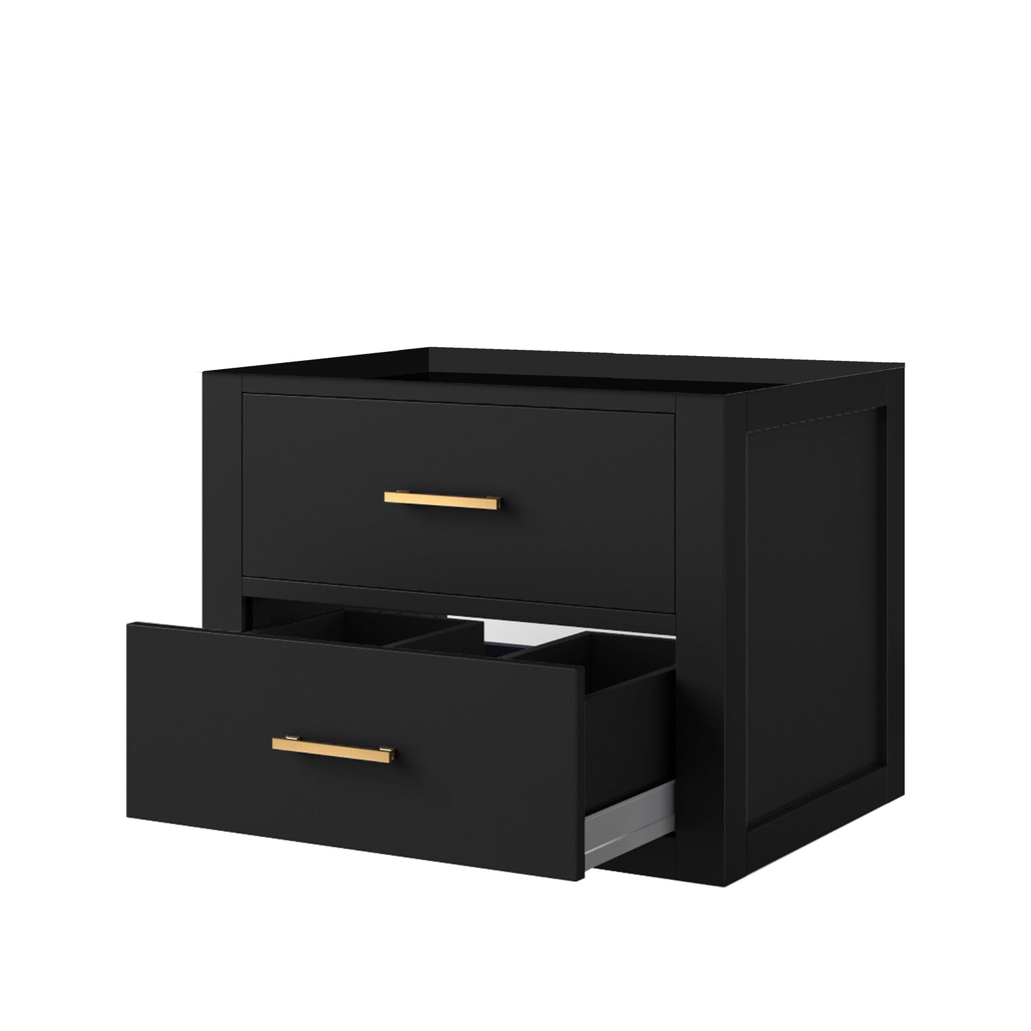 Castor 24 in W x 18 in D Black Single Bath Vanity