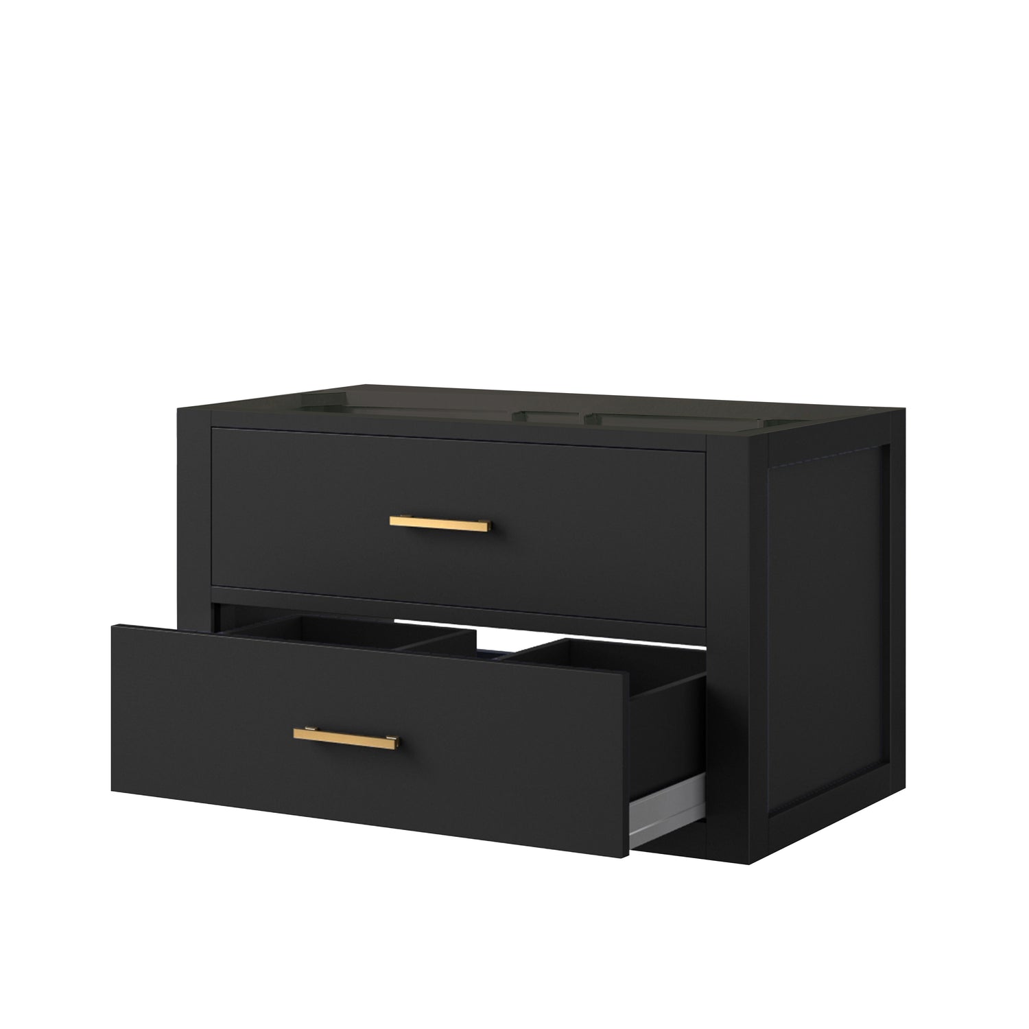 Castor 30 in W x 22 in D Black Single Bath Vanity