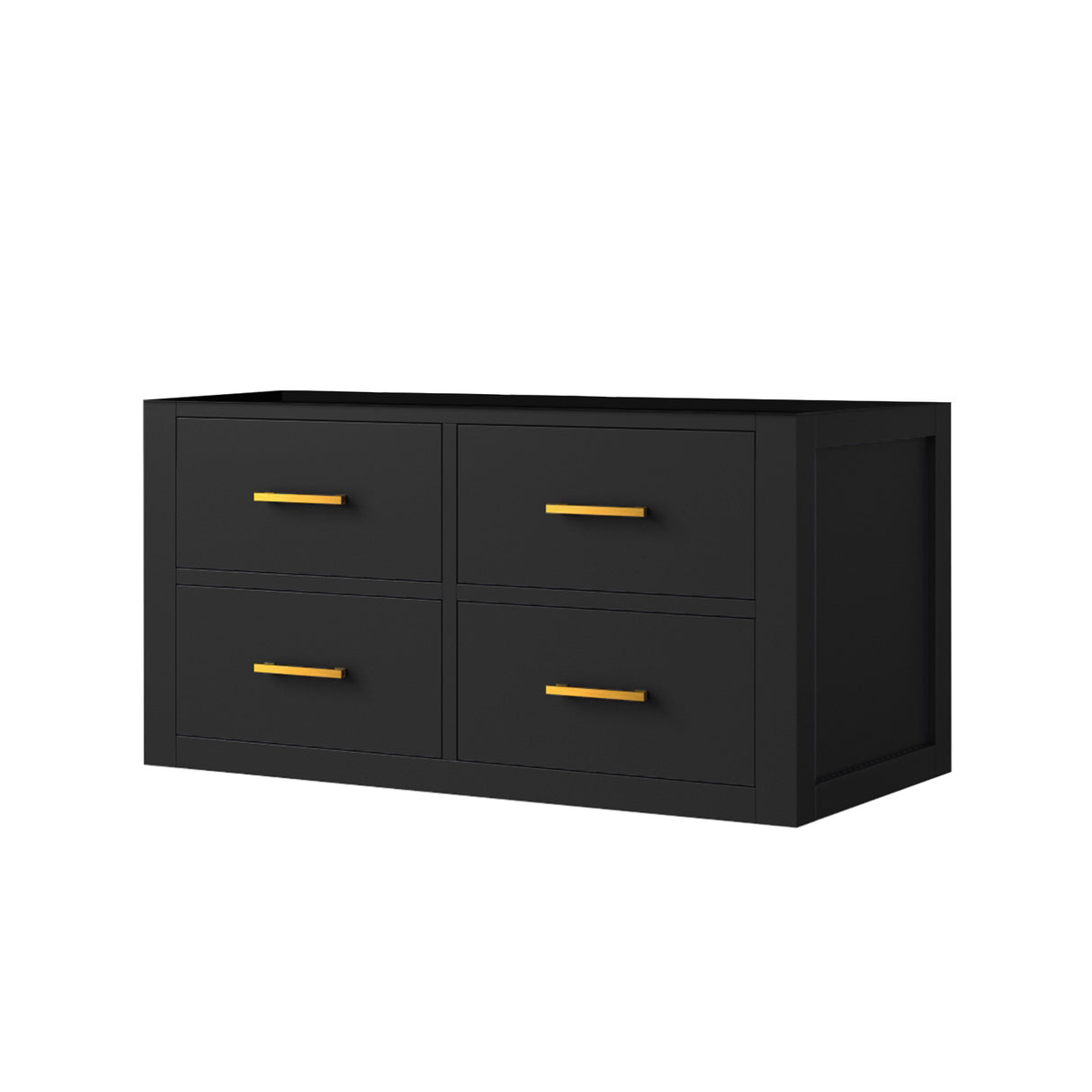 Castor 36 in W x 22 in D Black Single Bath Vanity
