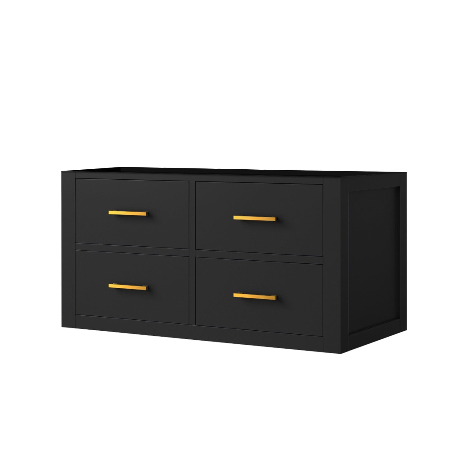 Castor 36 in W x 22 in D Black Single Bath Vanity
