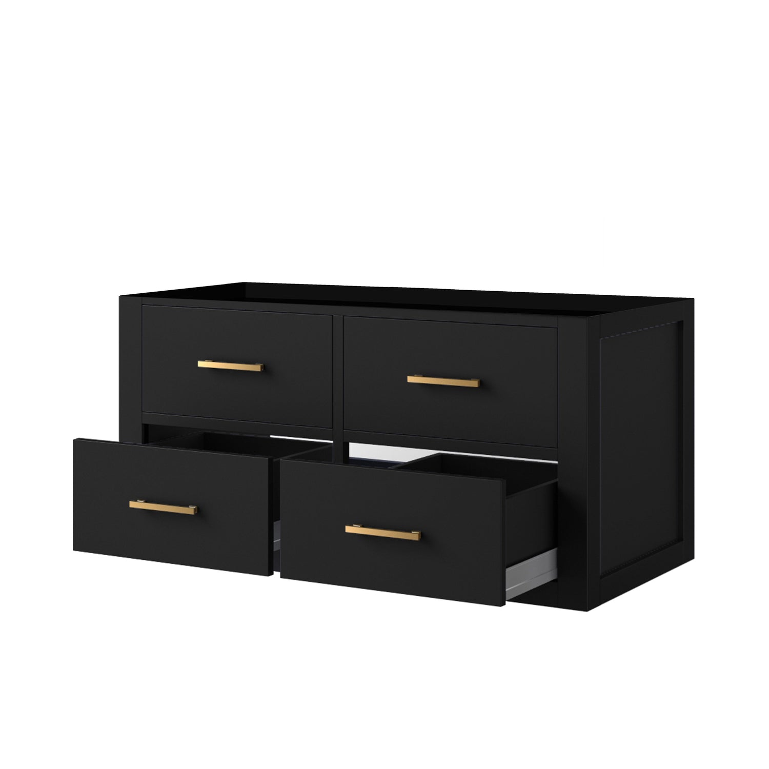 Castor 36 in W x 22 in D Black Single Bath Vanity