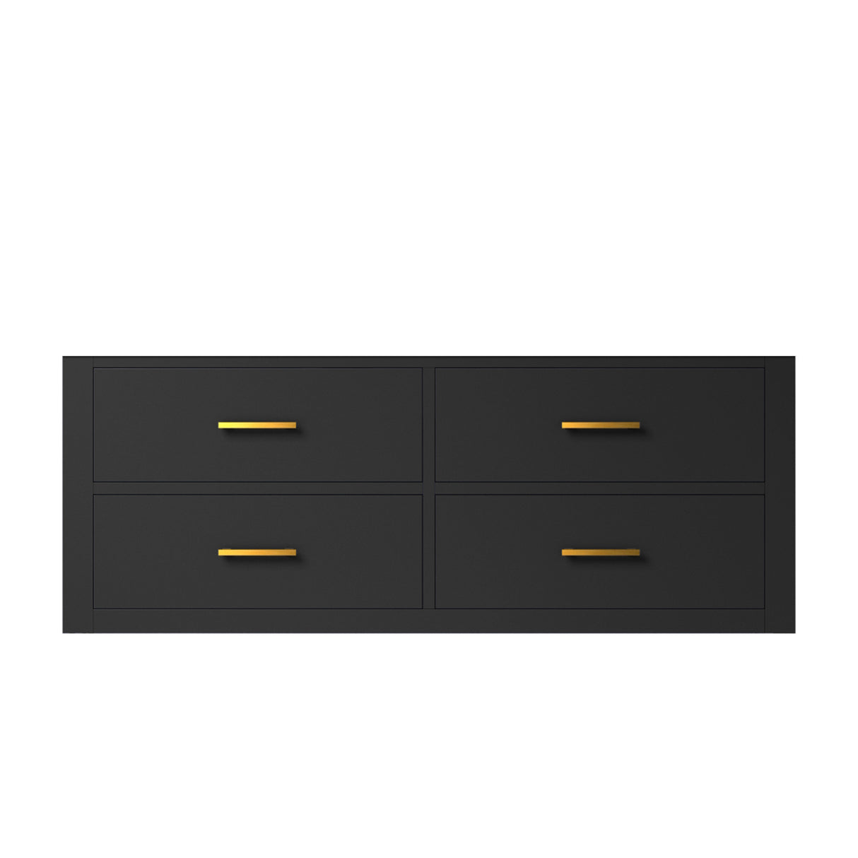 Castor 48 in W x 22 in D Black Single Bath Vanity