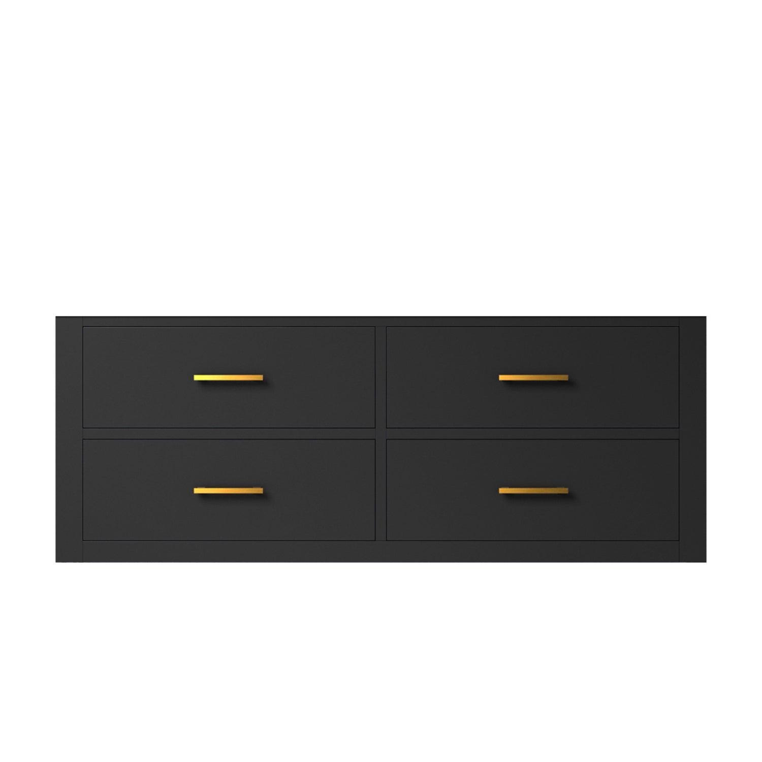 Castor 48 in W x 22 in D Black Single Bath Vanity