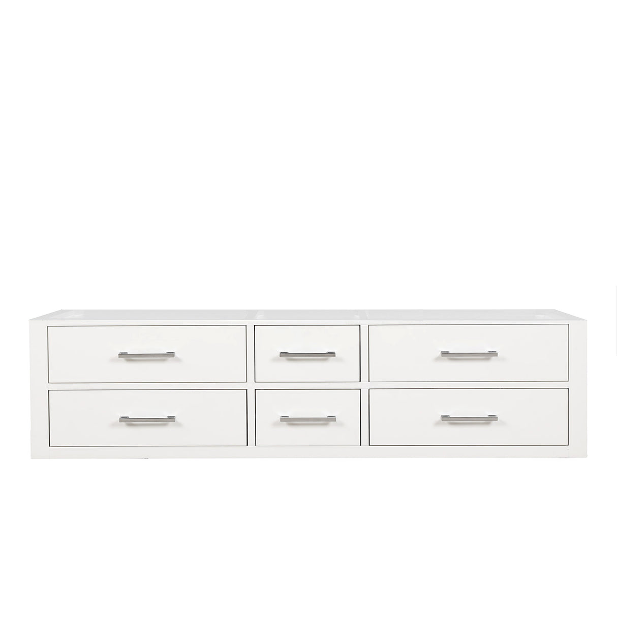 Castor 72 in W x 22 in D White Double Bath Vanity