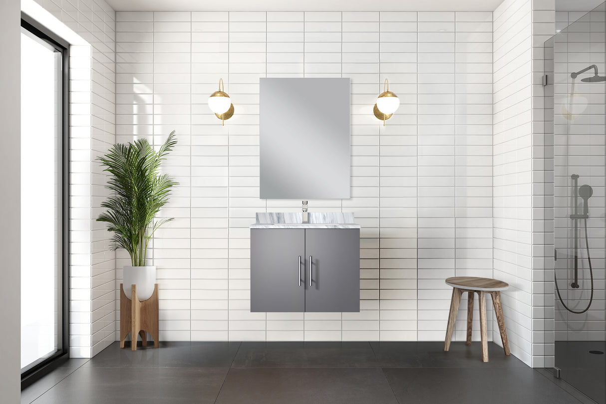 Geneva 24 in. W x 22 in. D Dark Grey Bath Vanity