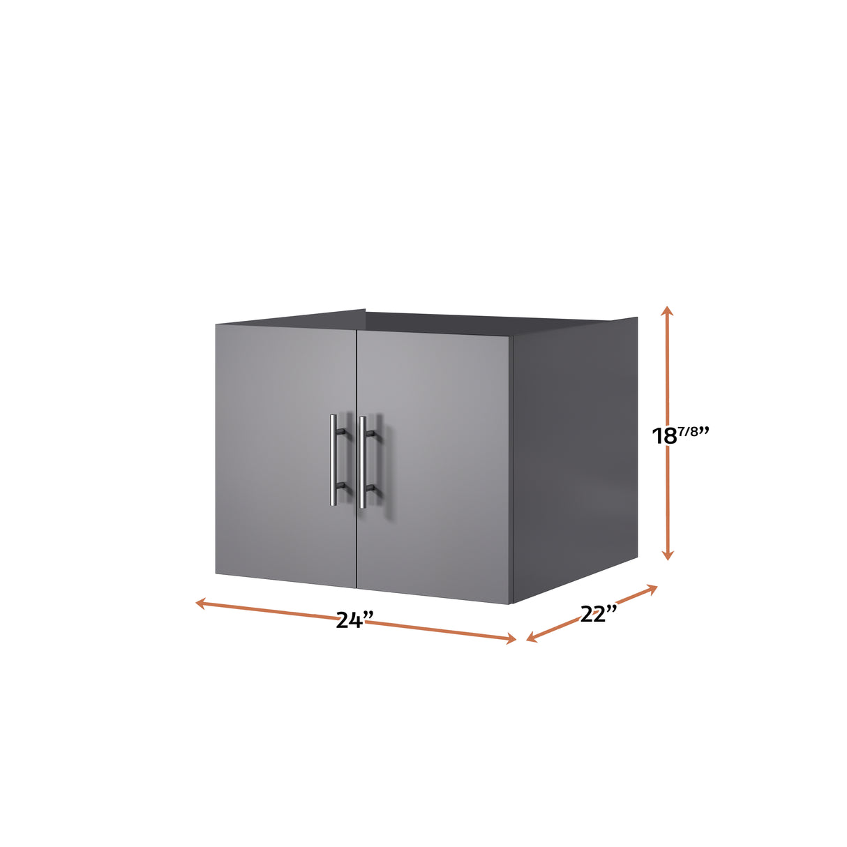 Geneva 24 in. W x 22 in. D Dark Grey Bath Vanity