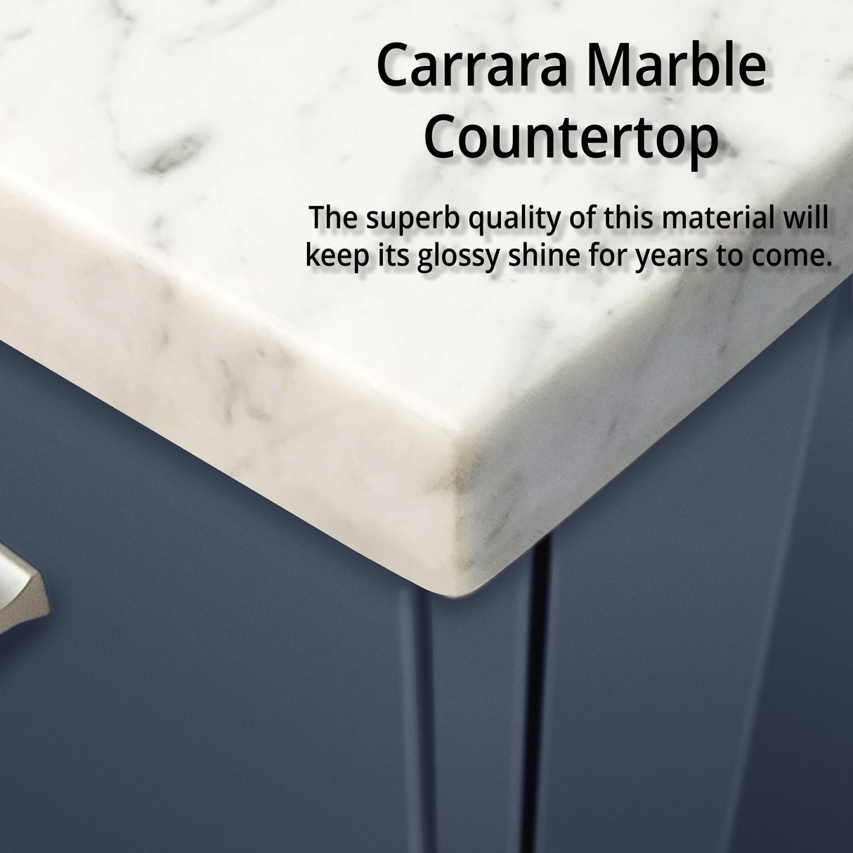 Geneva 24 in. W x 22 in. D Navy Blue Bath Vanity