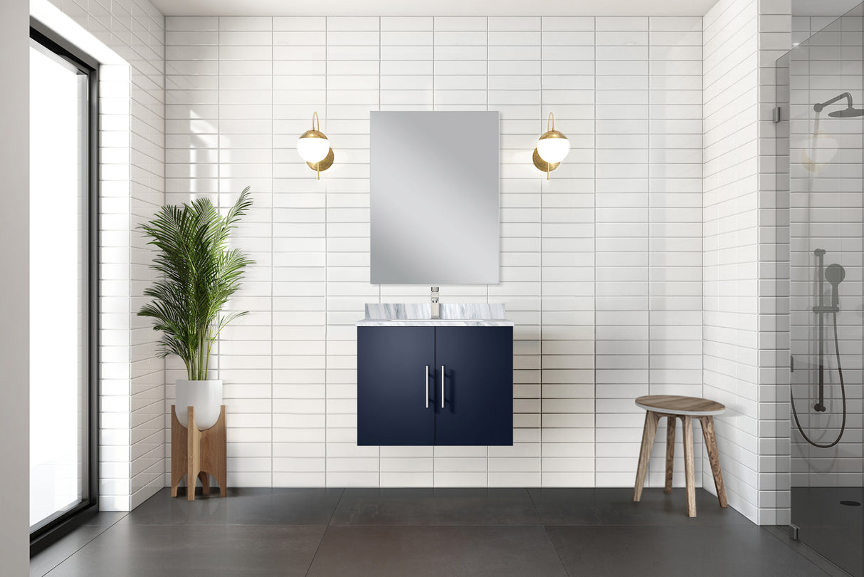 Geneva 24 in. W x 22 in. D Navy Blue Bath Vanity