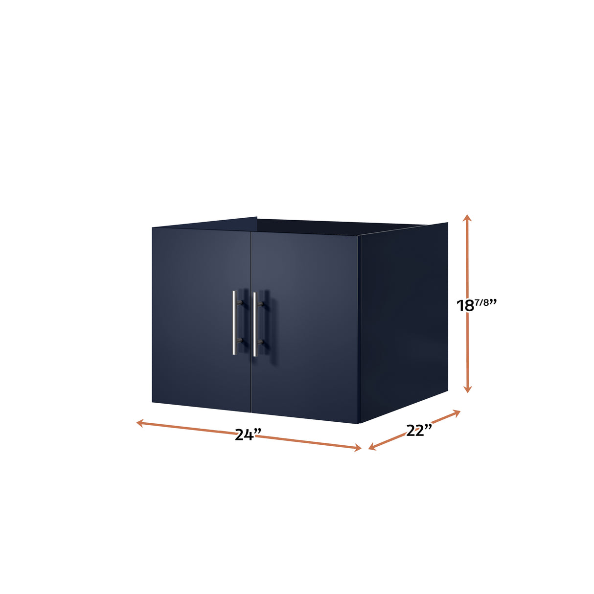 Geneva 24 in. W x 22 in. D Navy Blue Bath Vanity