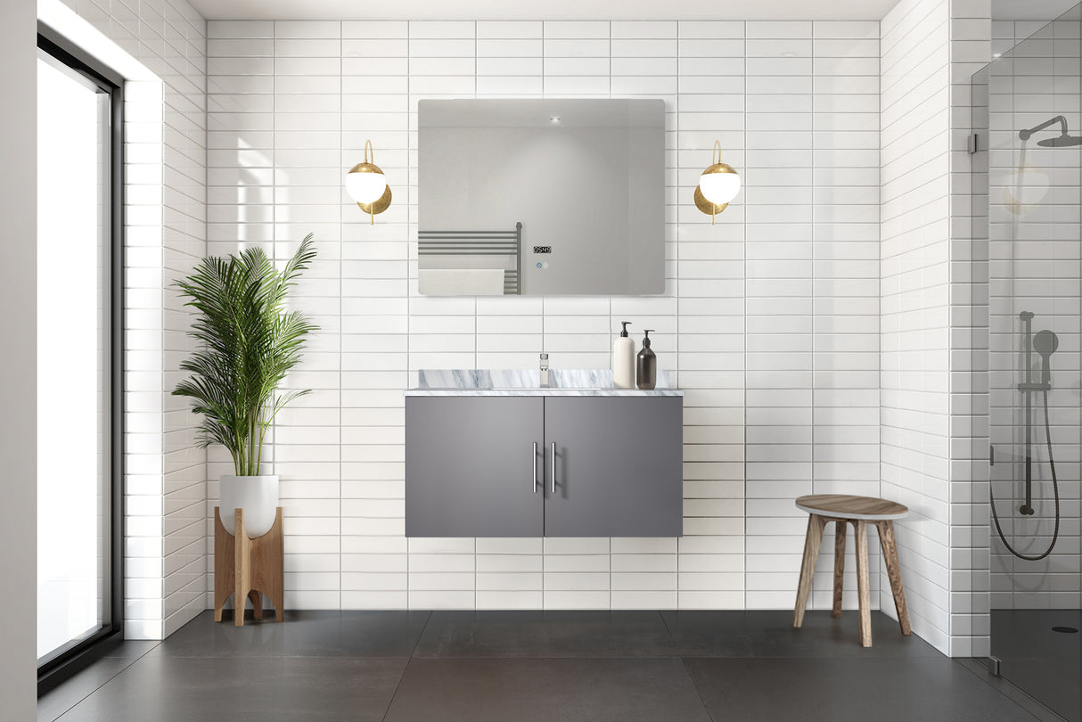 Geneva 36 in. W x 22 in. D Dark Grey Bath Vanity