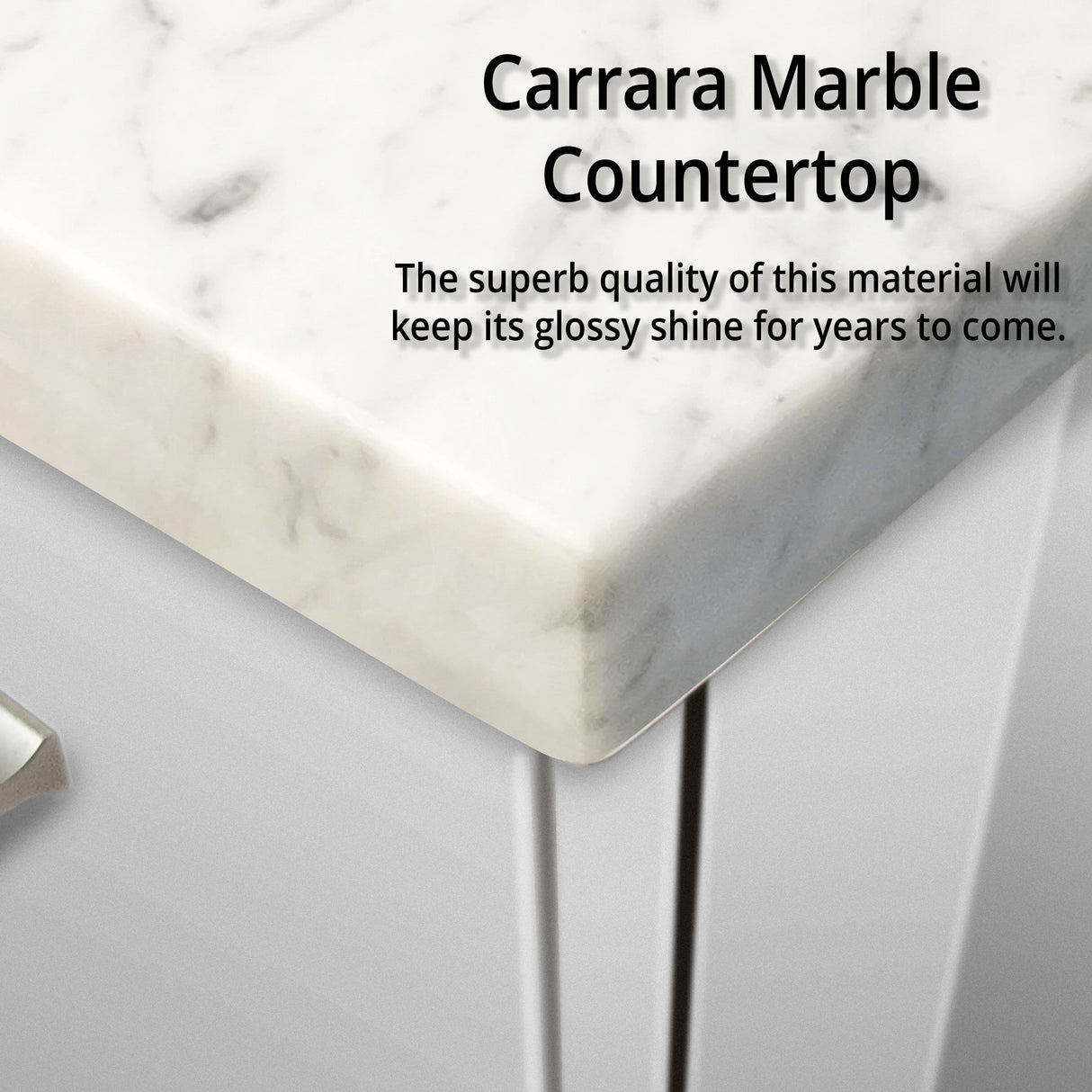 Geneva 36 in. W x 22 in. D Glossy White Bath Vanity