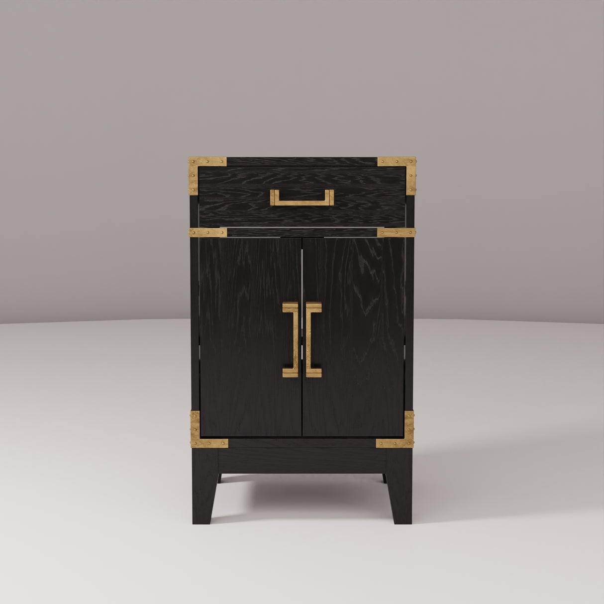 Laurel 20 in W x 18 in D Black Oak Single Bath Vanity