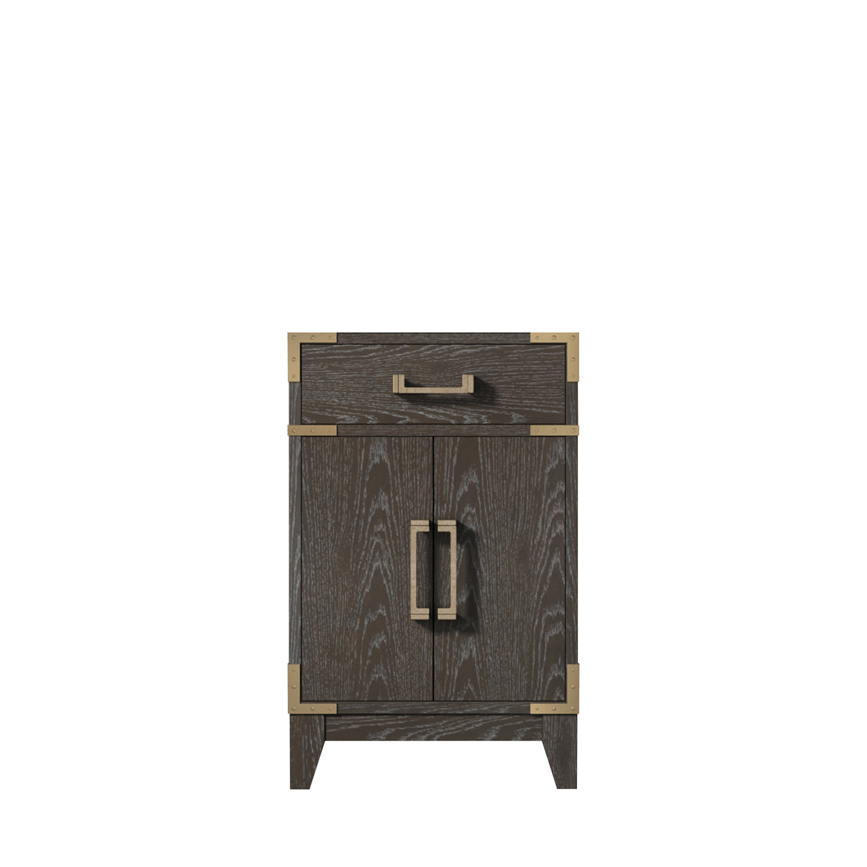 Laurel 20 in W x 18 in D Brown Oak Single Bath Vanity