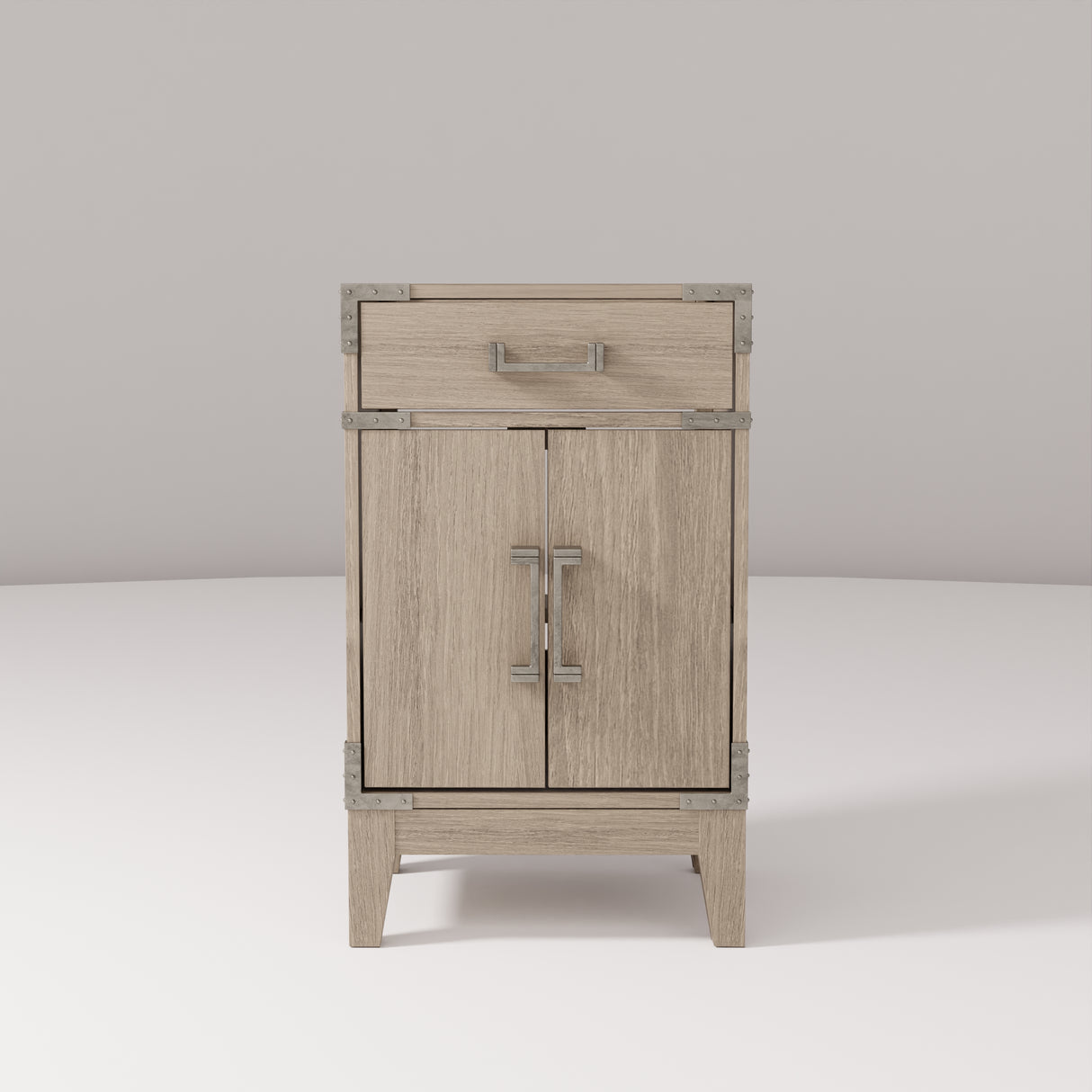 Laurel 20 in W x 18 in D Grey Oak Single Bath Vanity