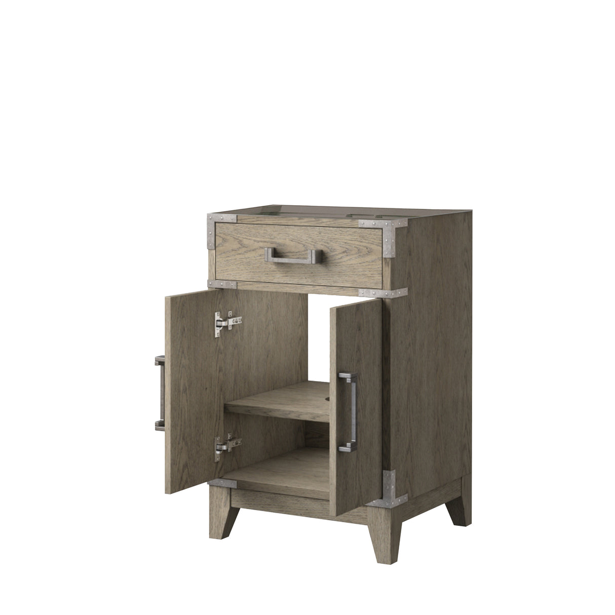 Laurel 20 in W x 18 in D Grey Oak Single Bath Vanity