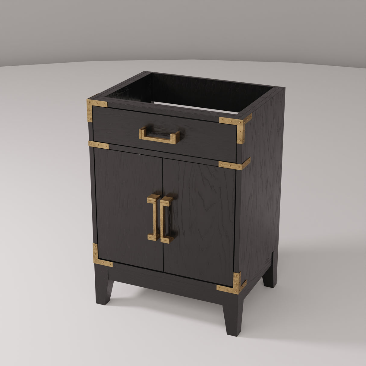 Laurel 24 in W x 18 in D Black Oak Single Bath Vanity