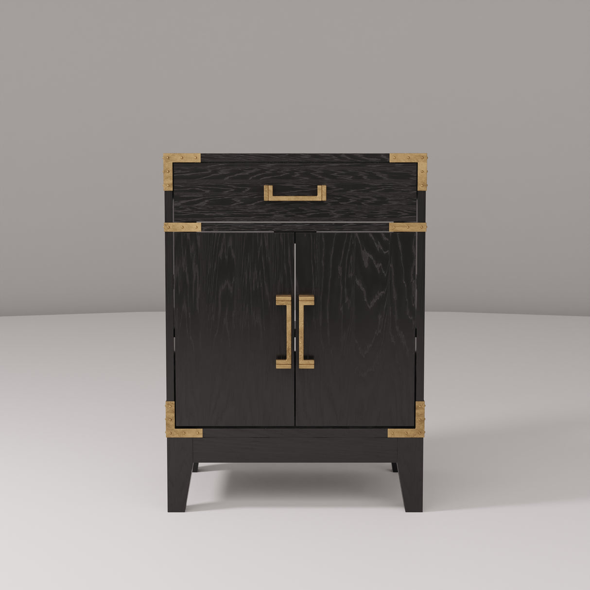 Laurel 24 in W x 18 in D Black Oak Single Bath Vanity