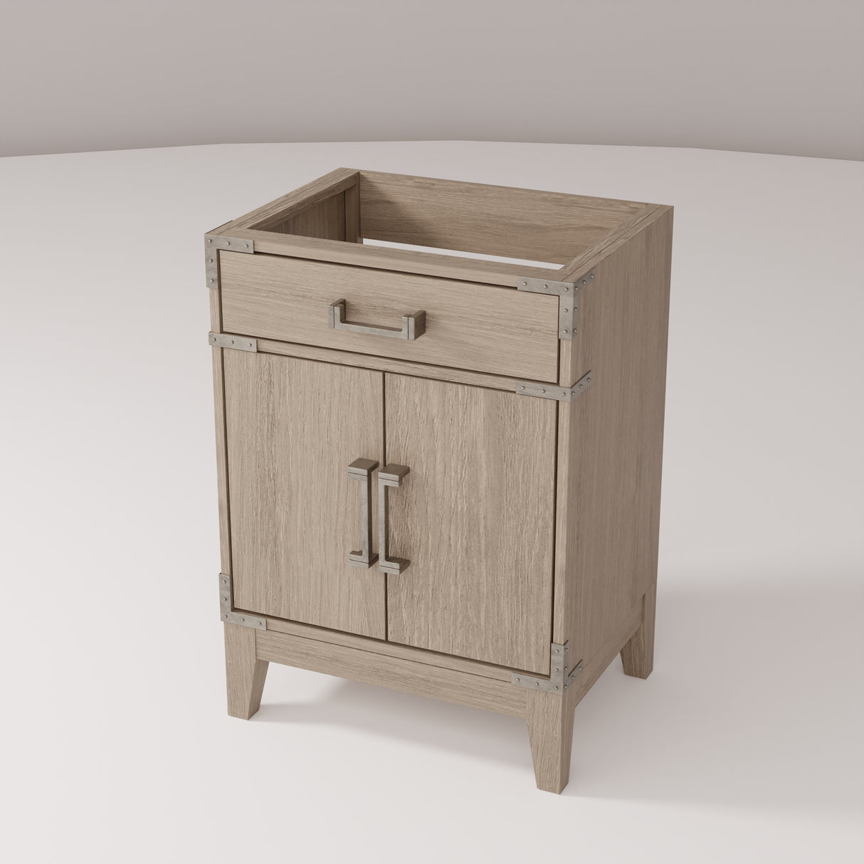 Laurel 24 in W x 18 in D Grey Oak Single Bath Vanity