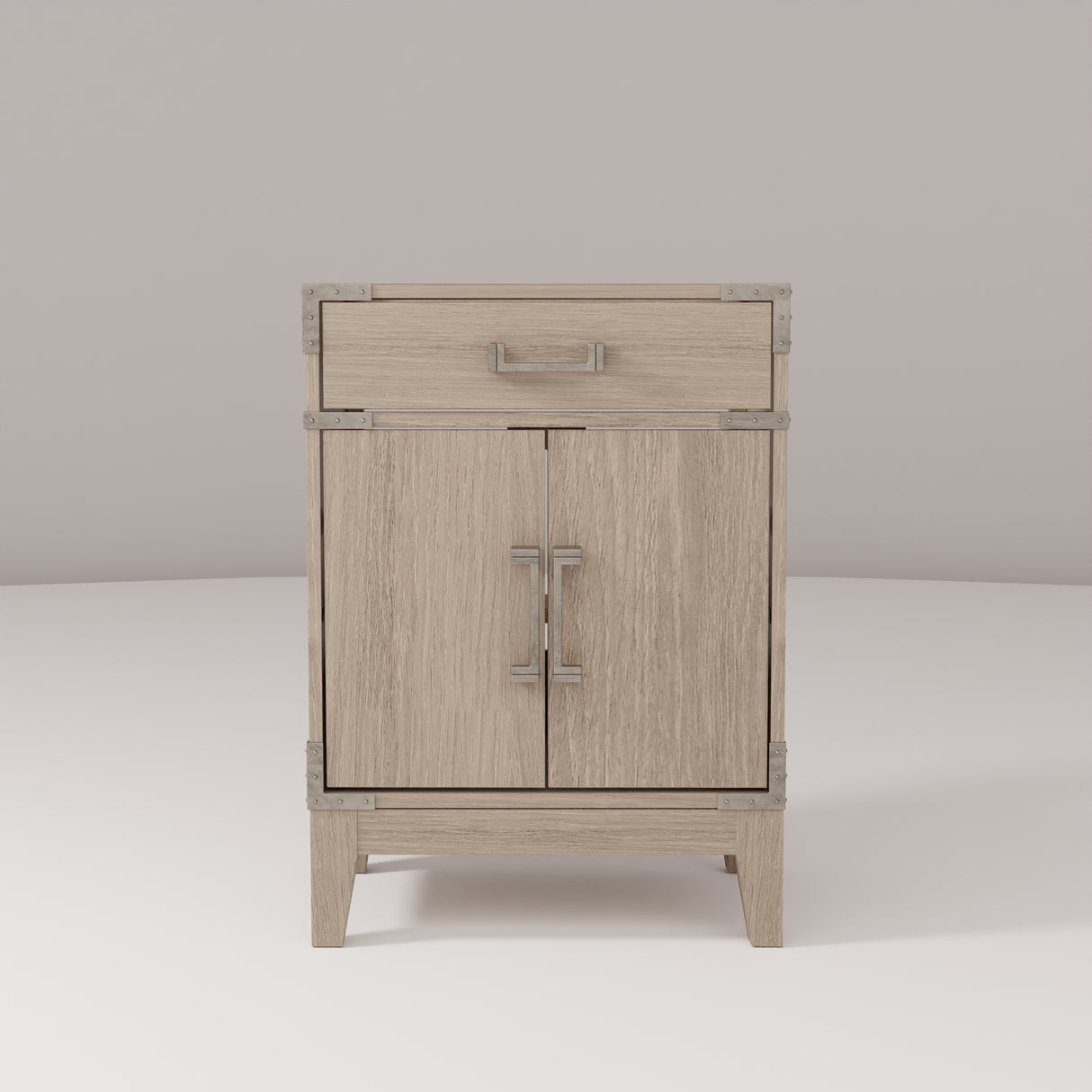 Laurel 24 in W x 18 in D Grey Oak Single Bath Vanity