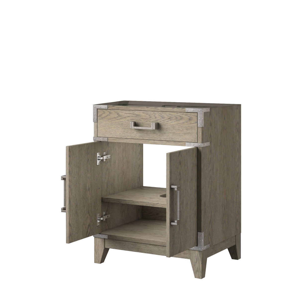 Laurel 24 in W x 18 in D Grey Oak Single Bath Vanity