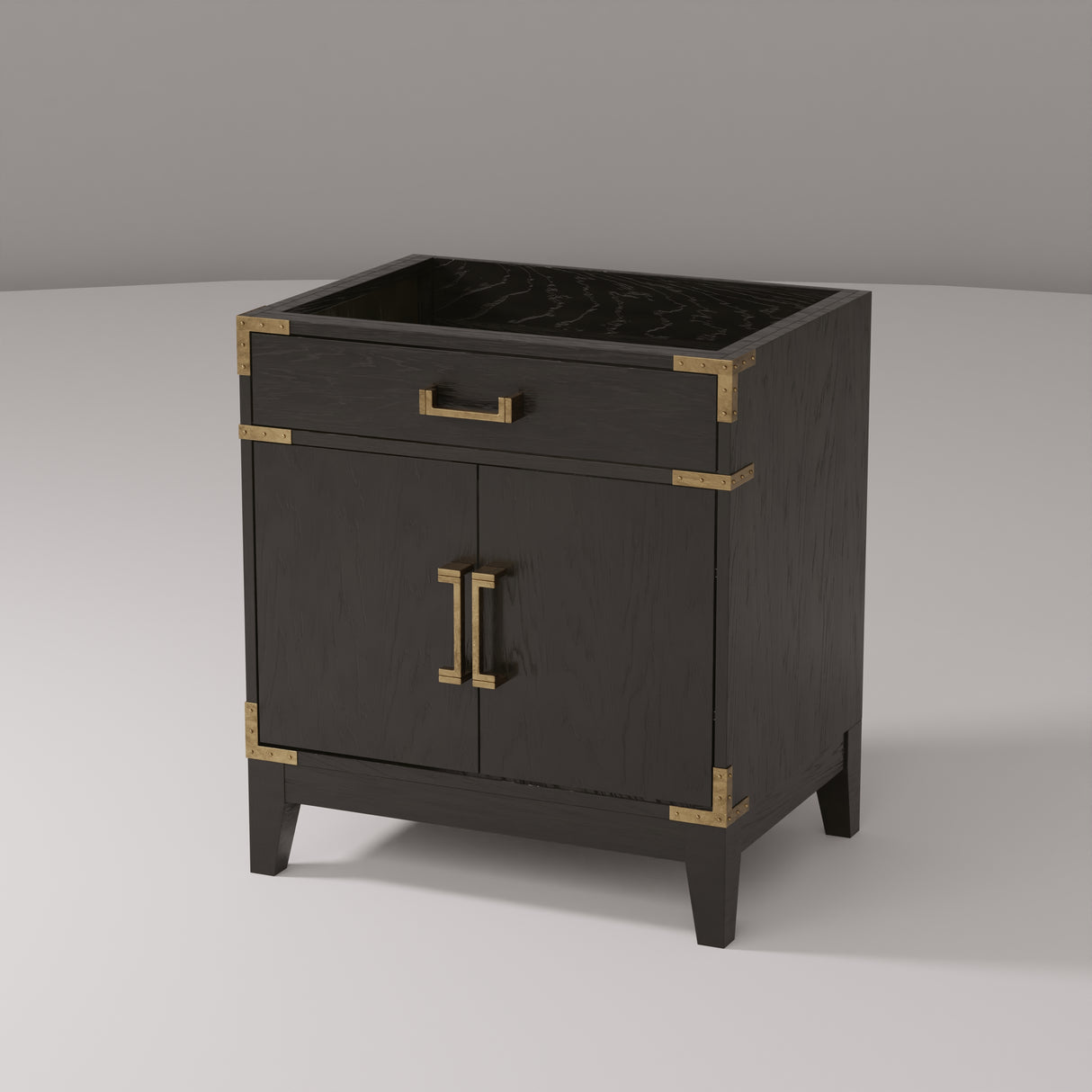 Laurel 30 in W x 22 in D Black Oak Single Bath Vanity