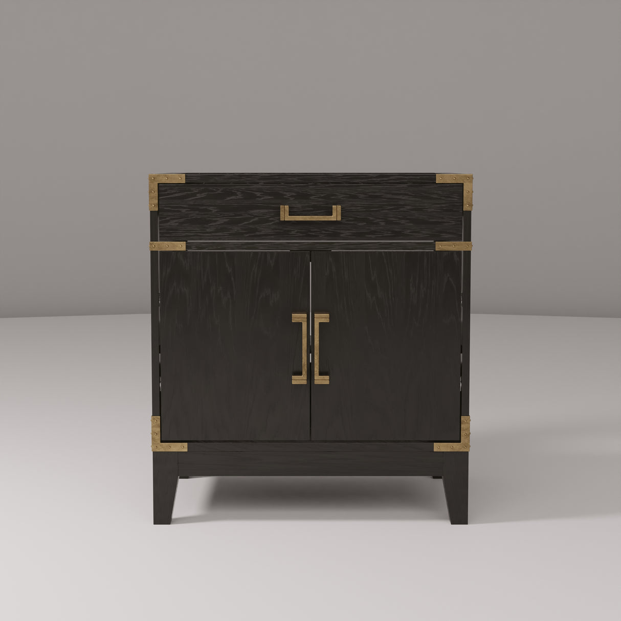 Laurel 30 in W x 22 in D Black Oak Single Bath Vanity