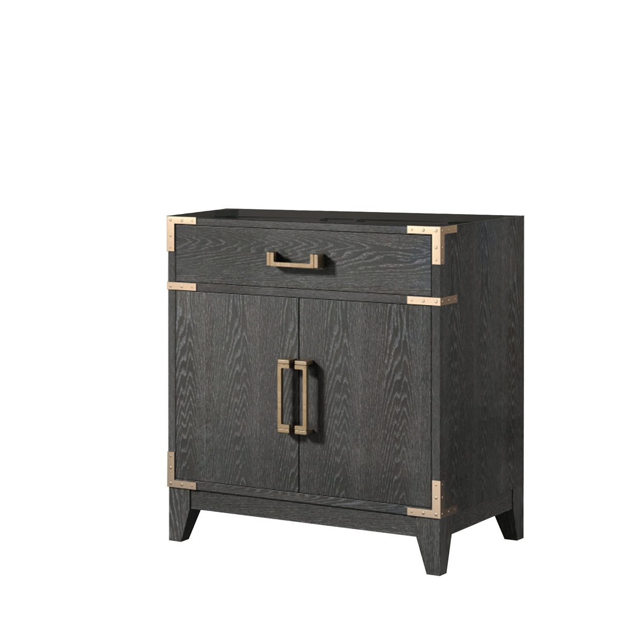 Laurel 30 in W x 22 in D Black Oak Single Bath Vanity