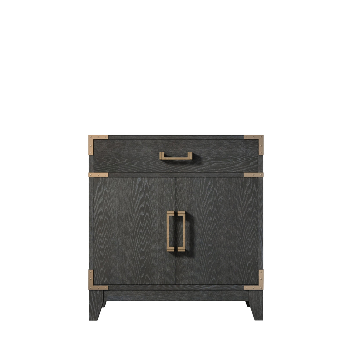 Laurel 30 in W x 22 in D Black Oak Single Bath Vanity