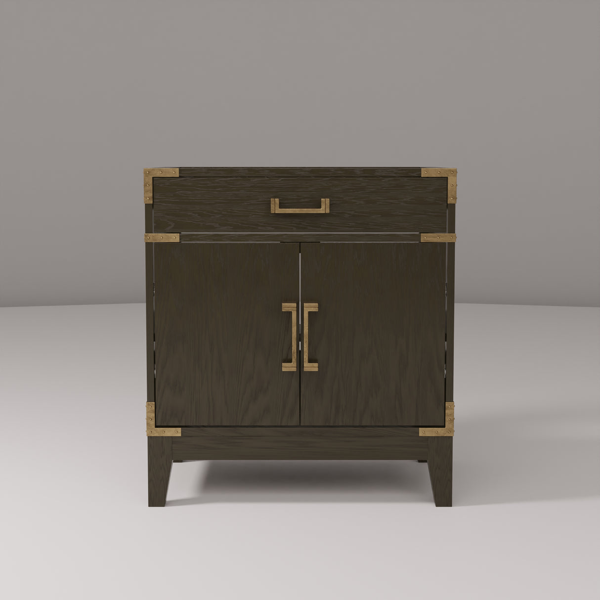 Laurel 30 in W x 22 in D Brown Oak Single Bath Vanity