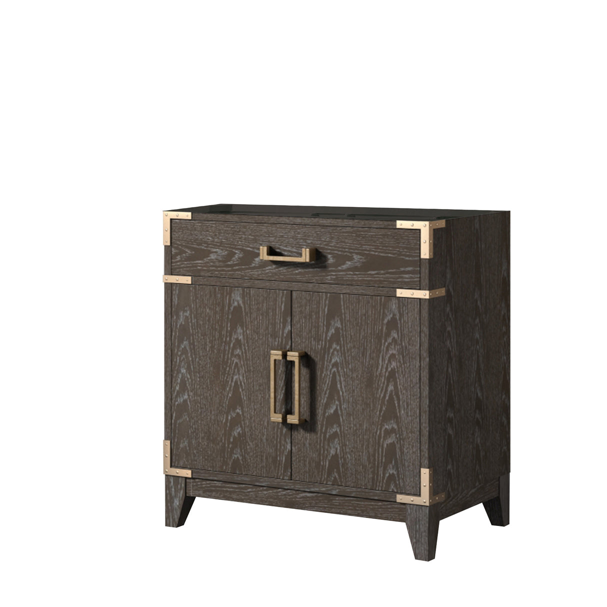 Laurel 30 in W x 22 in D Brown Oak Single Bath Vanity