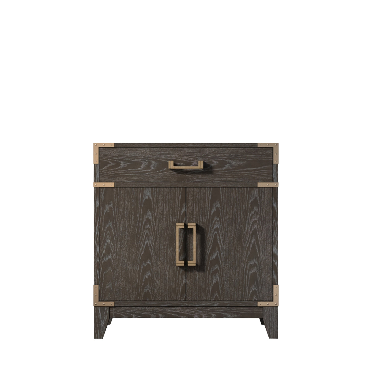 Laurel 30 in W x 22 in D Brown Oak Single Bath Vanity