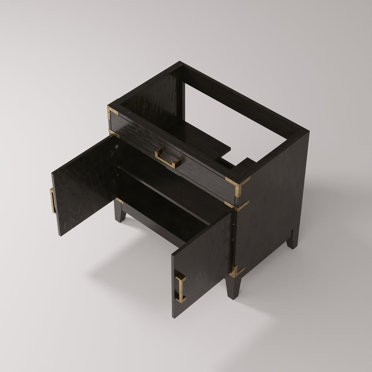 Laurel 36 in W x 22 in D Black Oak Single Bath Vanity