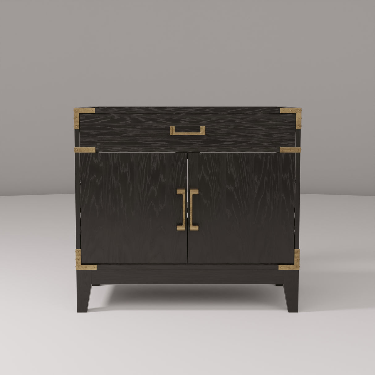 Laurel 36 in W x 22 in D Black Oak Single Bath Vanity