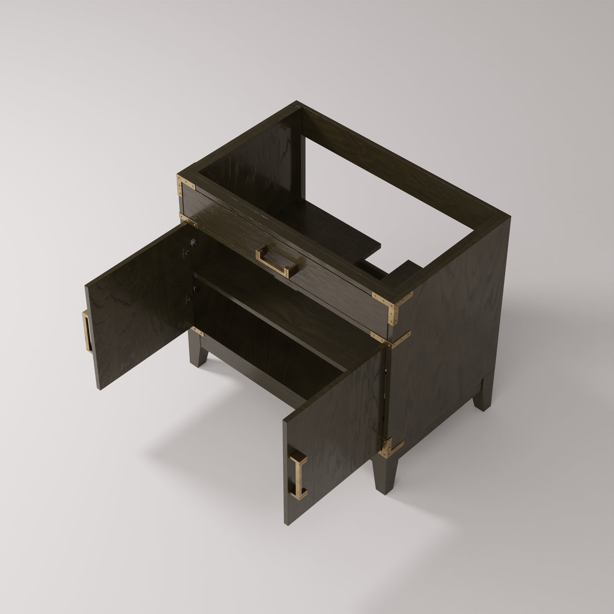 Laurel 36 in W x 22 in D Brown Oak Single Bath Vanity