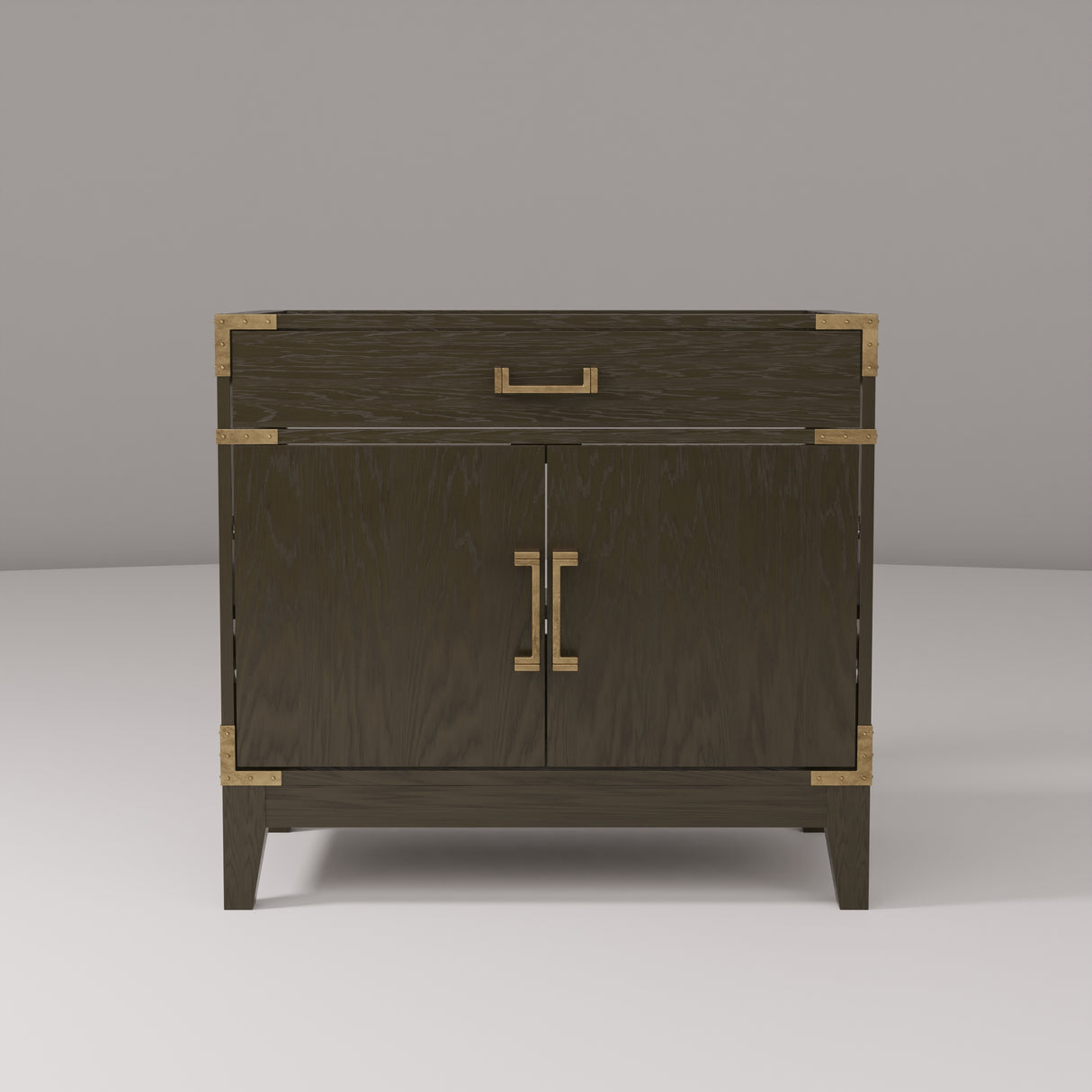 Laurel 36 in W x 22 in D Brown Oak Single Bath Vanity