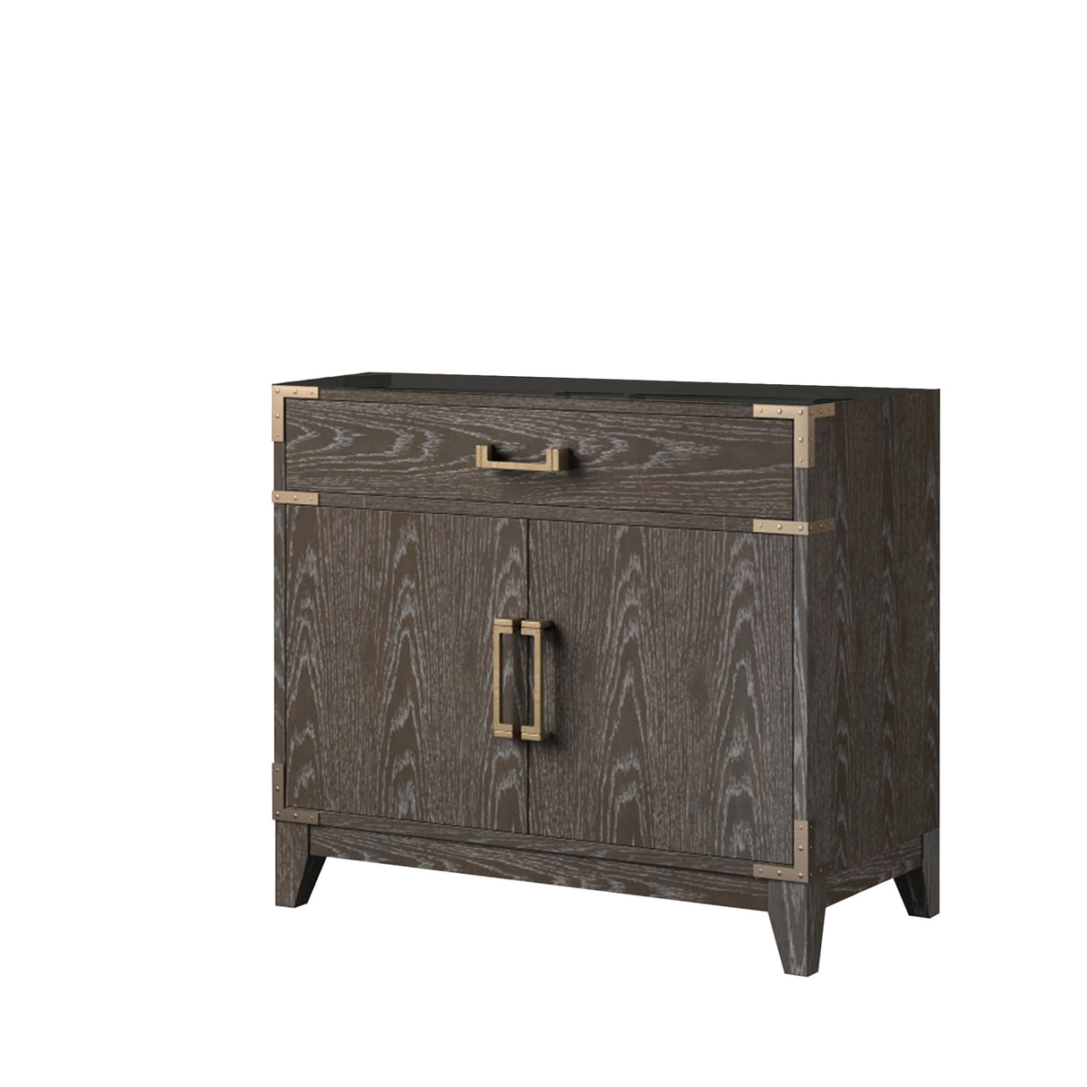 Laurel 36 in W x 22 in D Brown Oak Single Bath Vanity