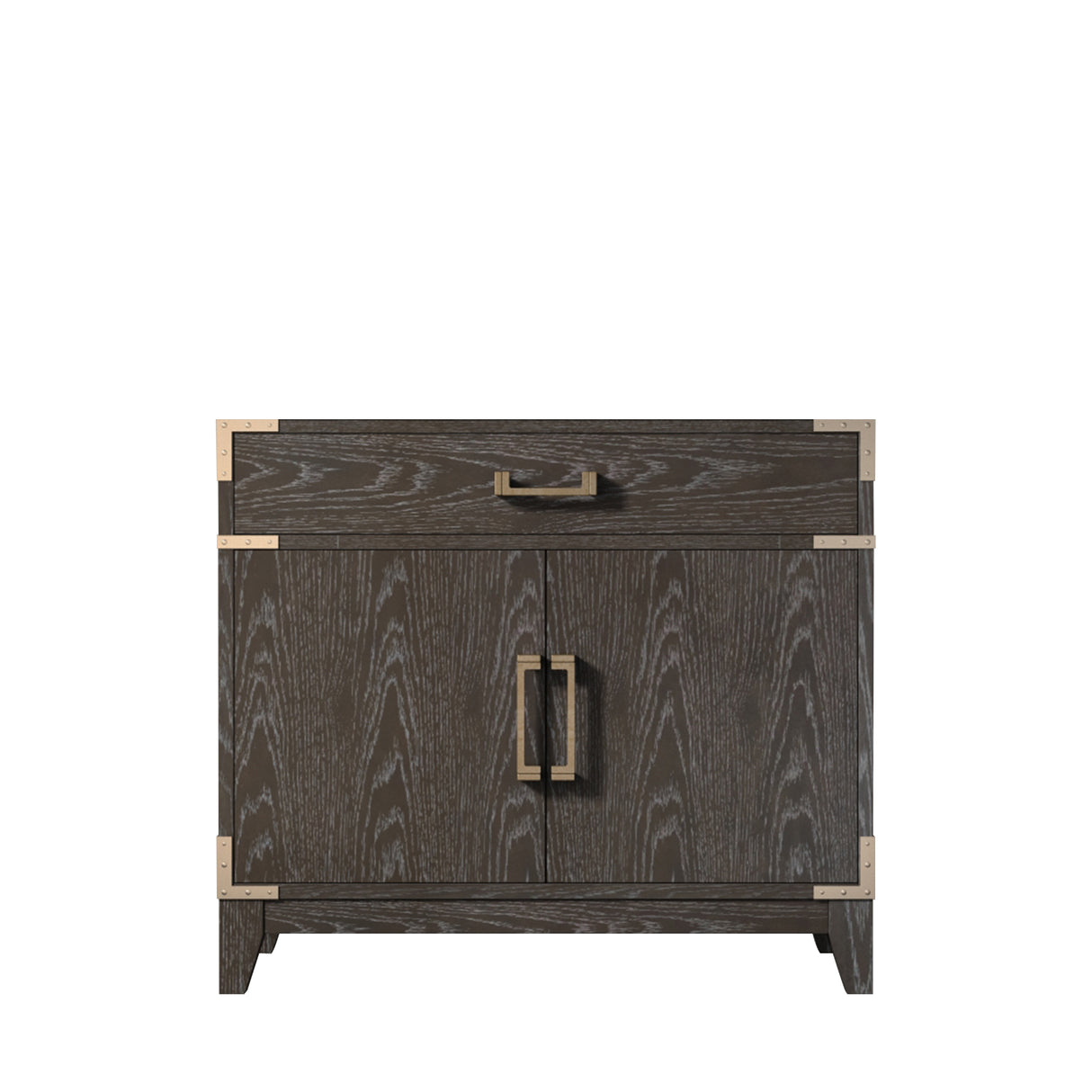 Laurel 36 in W x 22 in D Brown Oak Single Bath Vanity