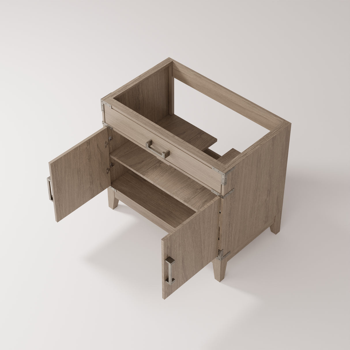 Laurel 36 in W x 22 in D Grey Oak Single Bath Vanity