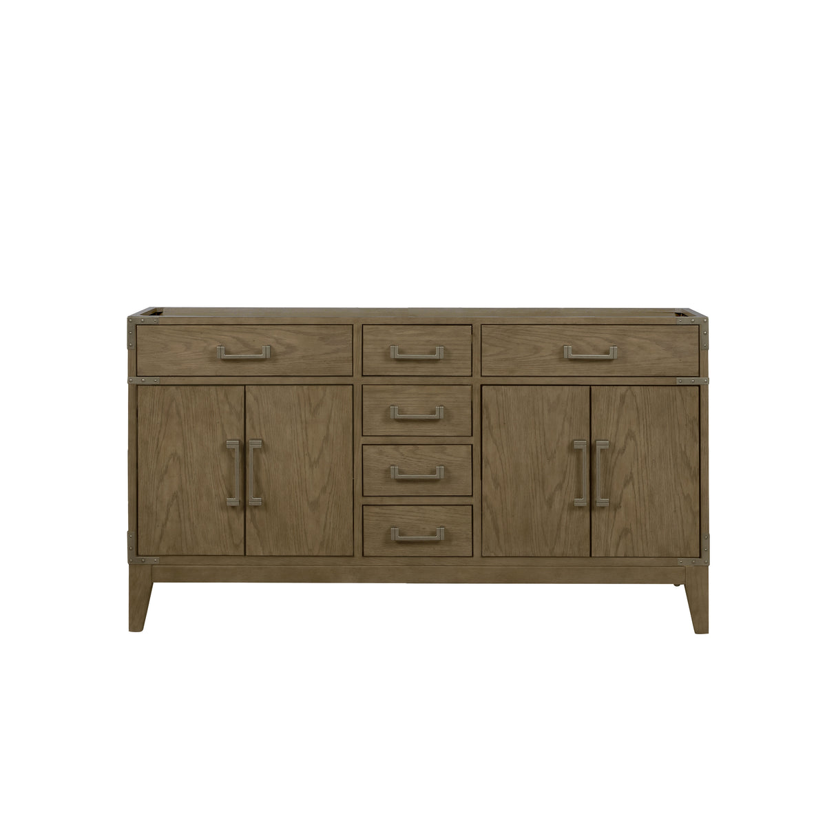 Laurel 60 in W x 22 in D Grey Oak Double Bath Vanity