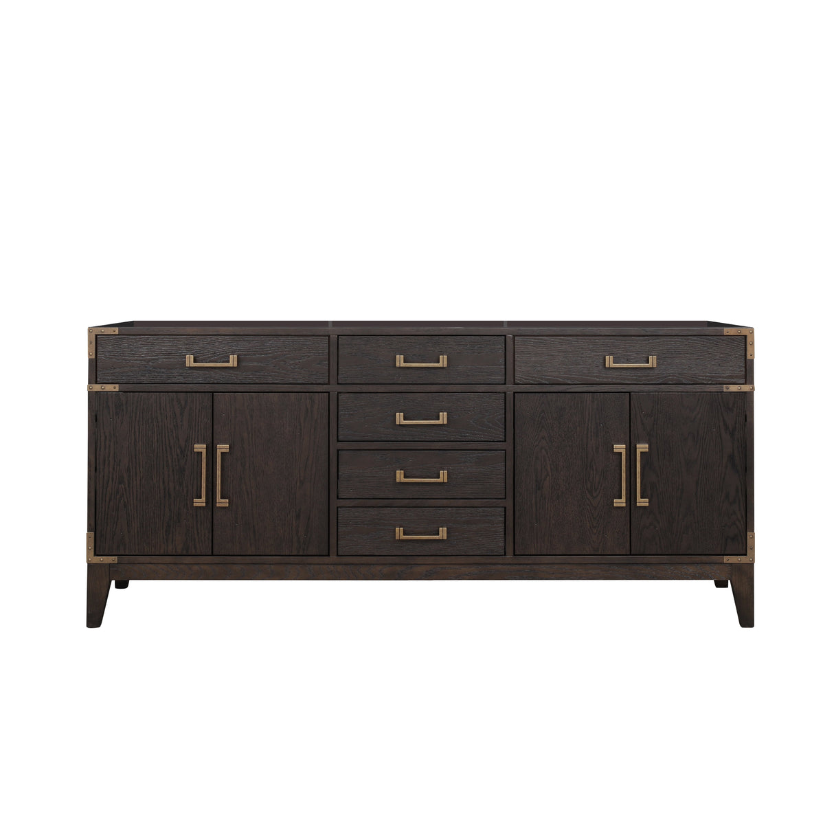 Laurel 72 in W x 22 in D Brown Oak Double Bath Vanity