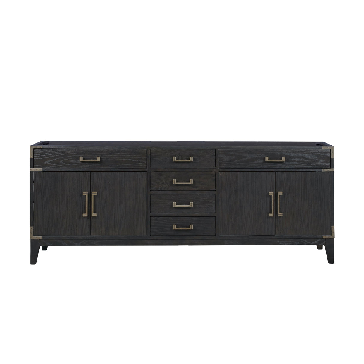 Laurel 84 in W x 22 in D Black Oak Double Bath Vanity