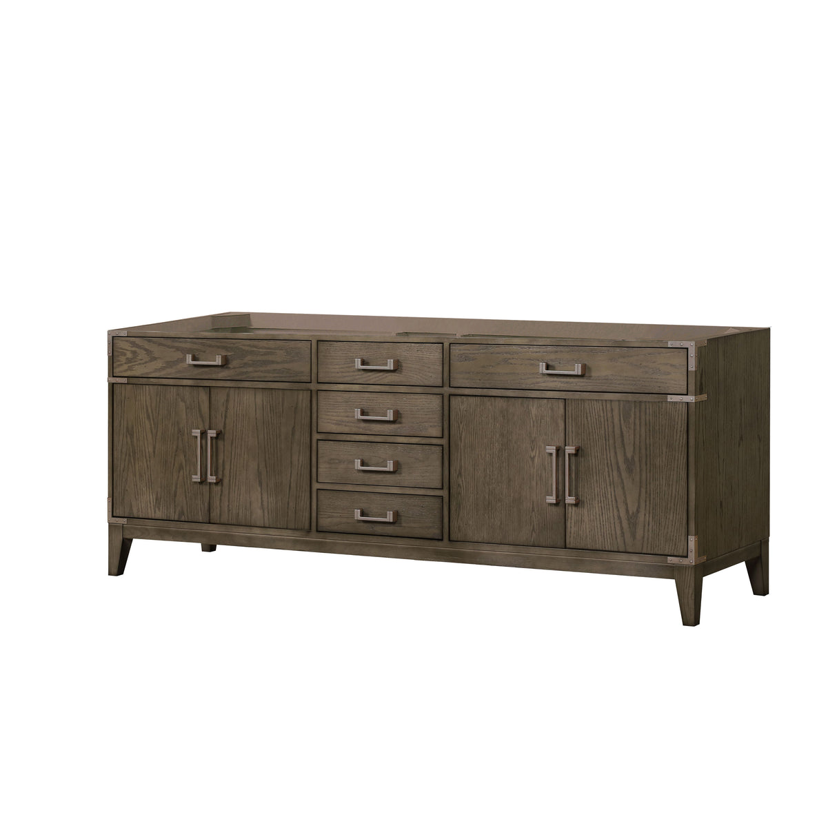 Laurel 84 in W x 22 in D Grey Oak Double Bath Vanity