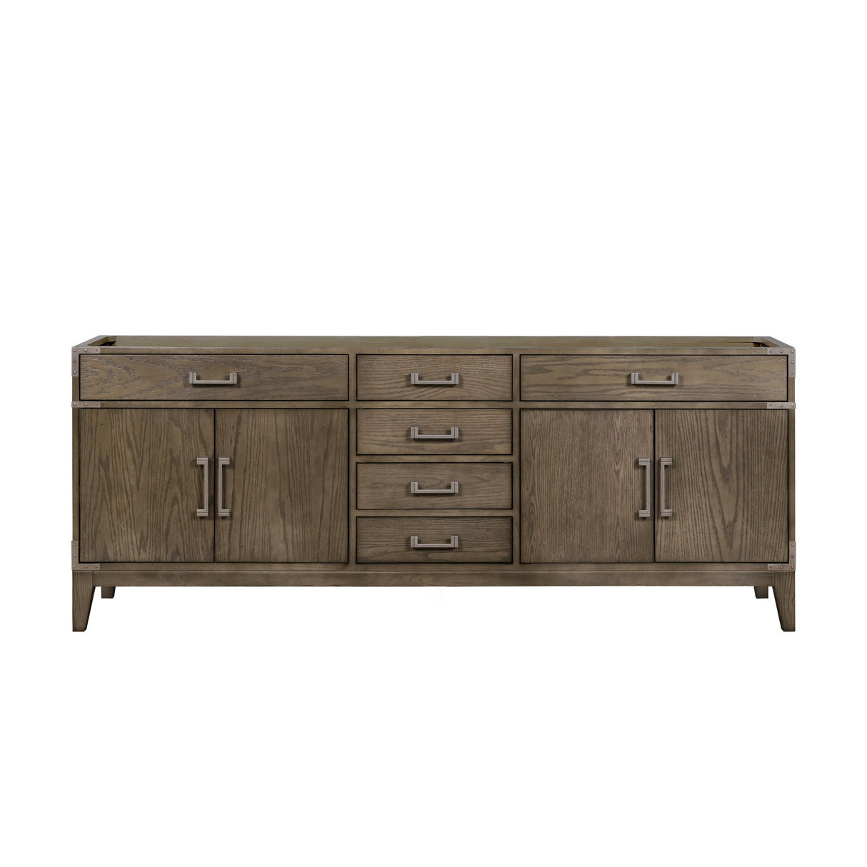 Laurel 84 in W x 22 in D Grey Oak Double Bath Vanity