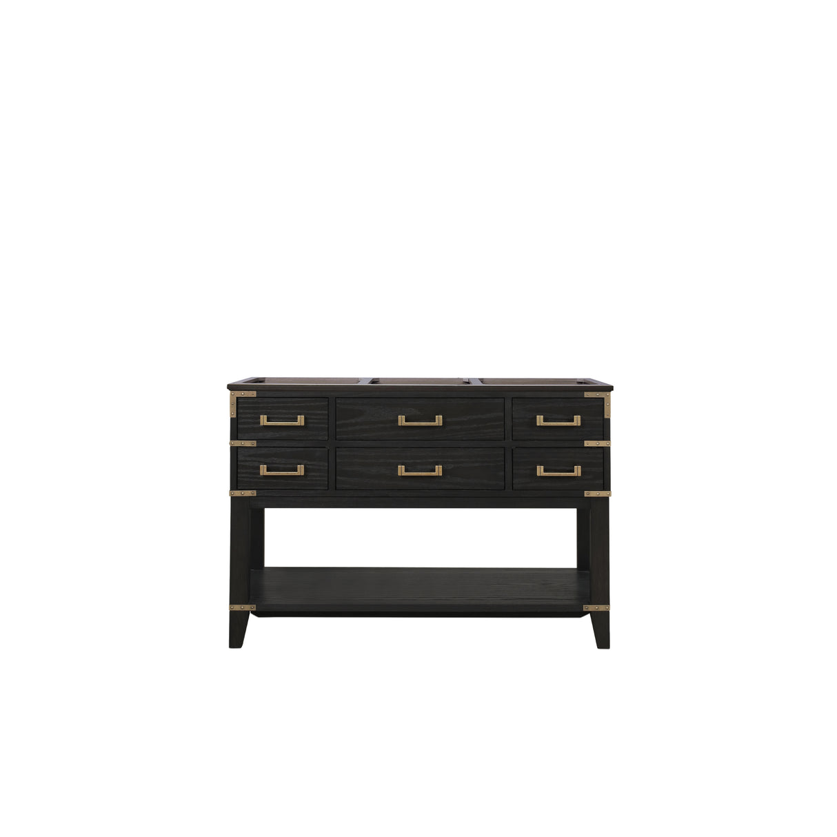 Norwalk 48 in W x 22 in D Black Oak Single Bath Vanity