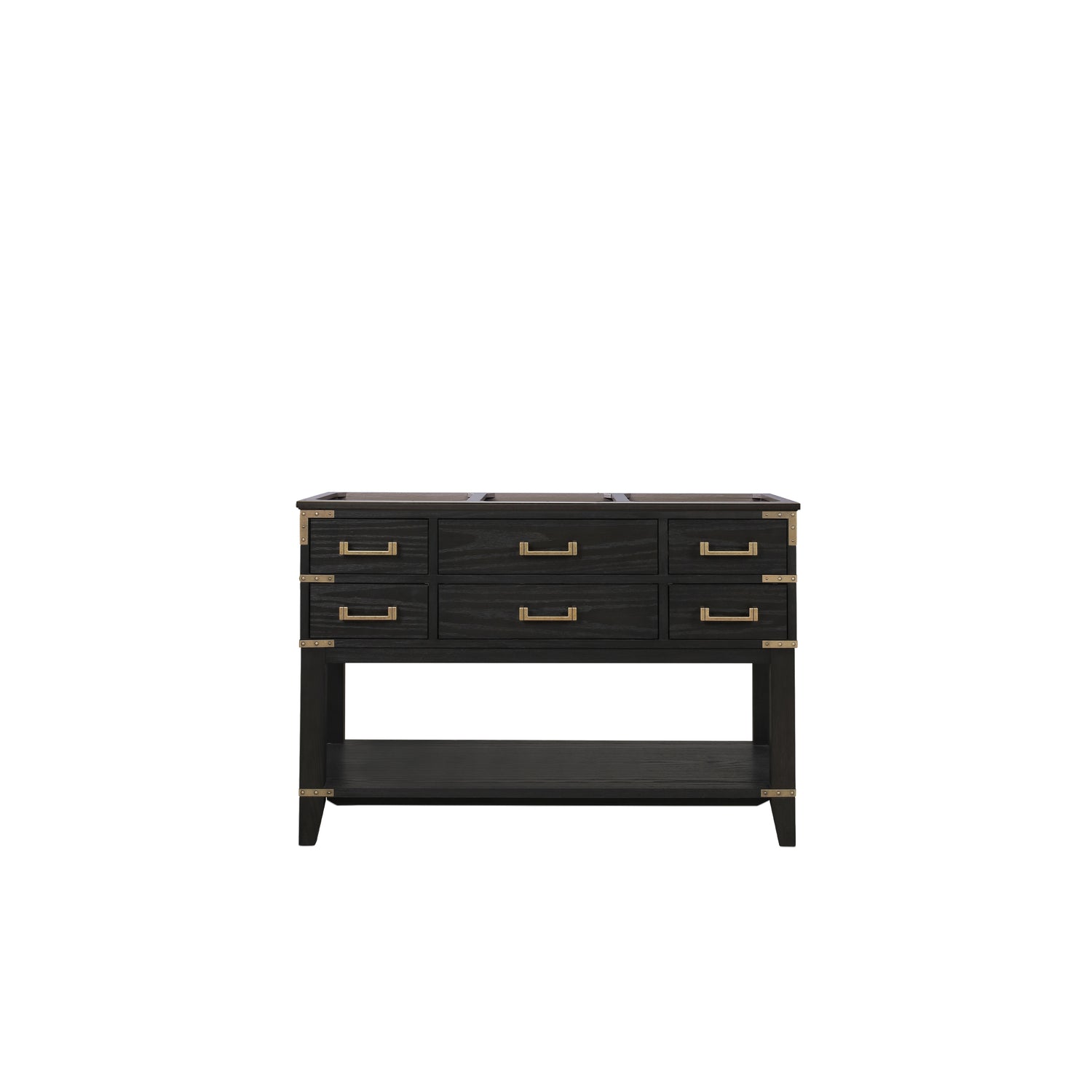Norwalk 48 in W x 22 in D Black Oak Single Bath Vanity