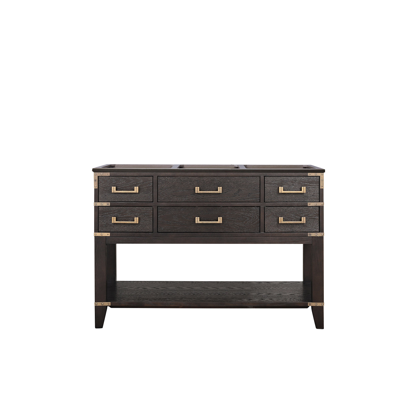 Norwalk 48 in W x 22 in D Brown Oak Single Bath Vanity