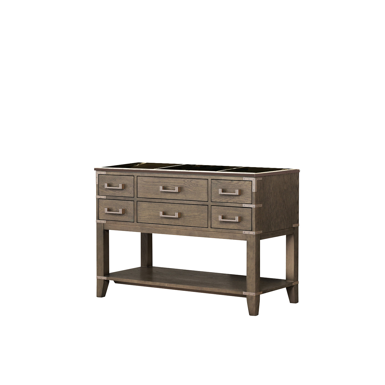 Norwalk 48 in W x 22 in D Grey Oak Single Bath Vanity