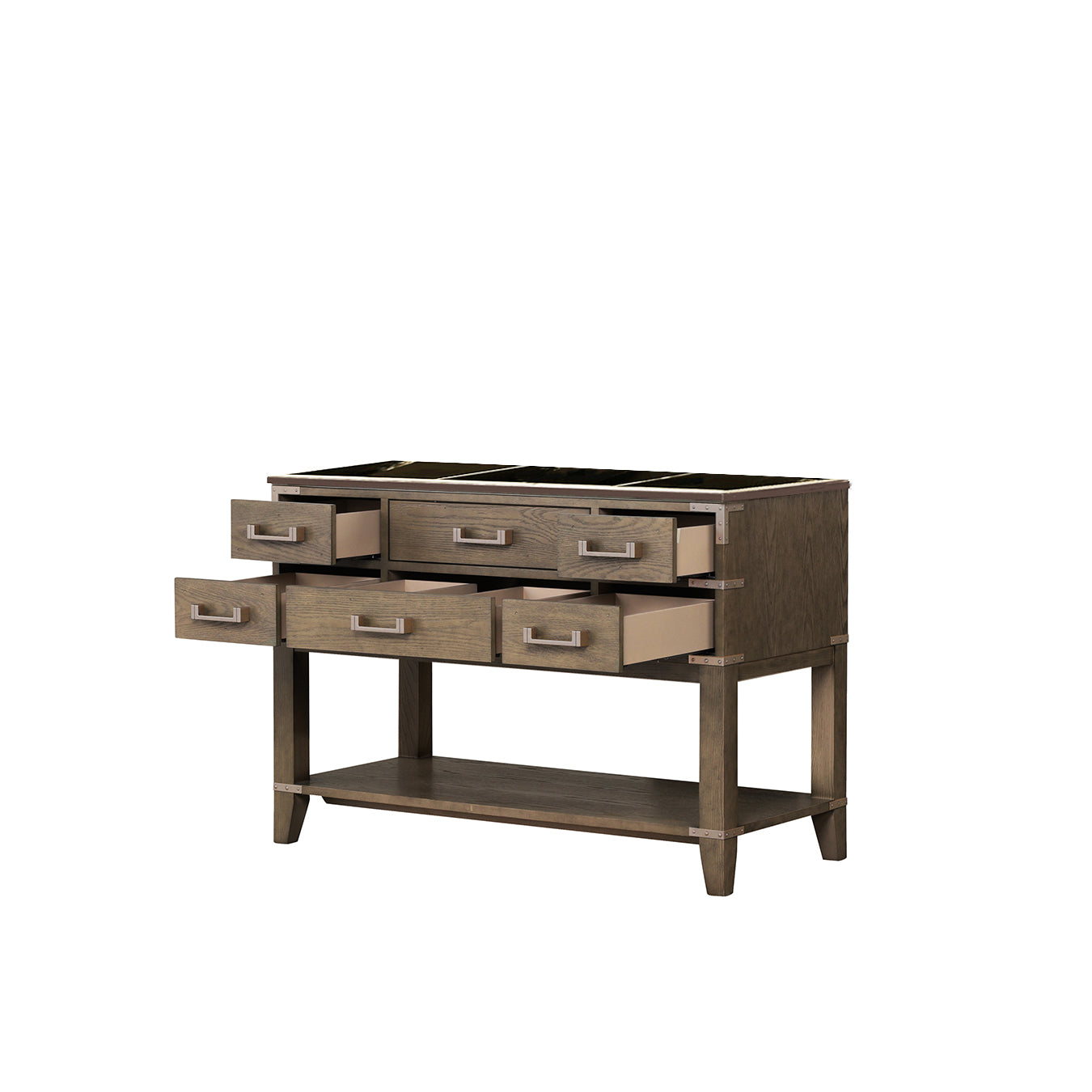 Norwalk 48 in W x 22 in D Grey Oak Single Bath Vanity