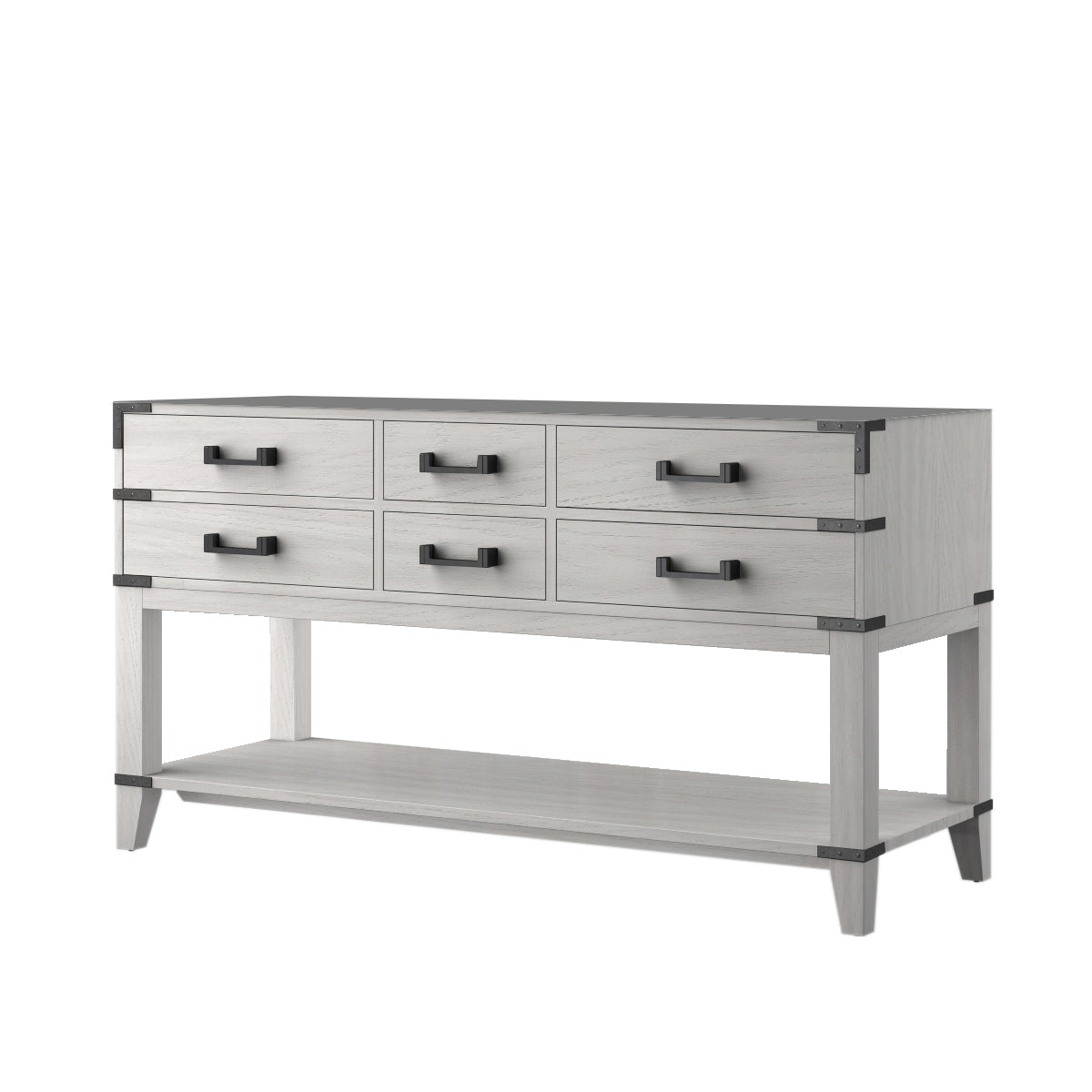 Norwalk 60 in W x 22 in D White Oak Double Bath Vanity